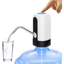 Esranın Dünyası 2,5 Litre Su Sebili, Dağıtıcı De Agua Para Botellon, Evrensel Su Şişesi Pompası, Şalterli ve Usb, Kamp, Mutfak, Atölye, Garaj Için (Beyaz)