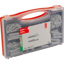 Esranın Dünyası Red-Box Ux/sx Plus, Dübel Kutusu, 160 Evrensel Dübel, Ux & 130 Genişletme Dübelleri Sx Plus, Önceden Sınıflandırılmış Dübel Seti, Çok Sayıda Yapı Malzemesi ve Sabitleme Için