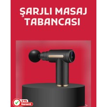 Feedback Derin Doku Masaj Tabancası 4 Başlık 6 Kademeli Sessiz Güç Şarjlı Kas Gevşetici