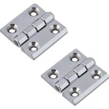 Esranın Dünyası BADEM10 Dekoratif Mobilya Pencere Kapı Duşakabin Mini Dolap Menteşesi Yaprak Menteşe Krom 40 x 40 mm 2 Adet