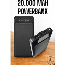 Feedback 20.000 Mah LED Işıklı LCD Ekran USB Girişli Type-C Lightning Powerbank