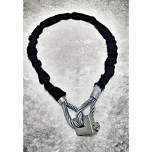MarkEntegra Vi Caro 2 Metre 10 mm Kalınlıkta Motorsiklet Çelik Halat ve Kilit Motorsiklet Zincir Kilit
