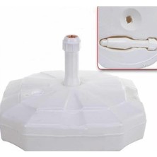 MarkEntegra Plaj Bahçe Şemsiyesi Şemsiyelere Uyumlu Şemsiye Altlığı 20 Litre (Beyaz)