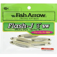 Esranın Dünyası Flash-J Sw 3" (5 Adet/paket) #100 Shirasu/silver Olta