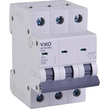 Esranın Dünyası Viko 4VTB-3C16 Otomatik Sigorta 4,5ka C Tipi 3 Kutup 16A