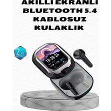 Feedback Aktif Gürültü Engelleme Özellikli Kablosuz Kulaklık – Akıllı Ekranlı Şarj Kutusu