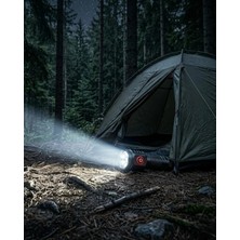 Feedback 3 LED El Feneri 5 Modlu Güçlü Aydınlatma ve Metal Klipsli
