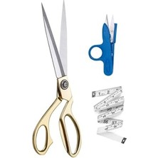 Esranın Dünyası Profesyonel Metal Terzi Makası Altın Renkli Büyük Boy 26 cm