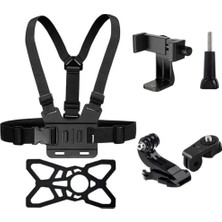 Esranın Dünyası Aksiyon Kamera ve Telefon Tutucu Göğüs Askısı, 5 Parça, Gezi Seyahat ve Sürüşlerde Kullanmak Için INSTA360 X3, X2, X4, X5, One Rs, Go 3, One X, Evo ile Uyumlu