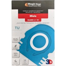 MarkEntegra Miele Uyumlu Tu Guard L1 - Guard S1 - Co Guard M1 Toz Torbası ve Mikro Filtre | 12557060