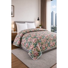 Bella Home Yatak Örtüsü | Çok Amaçlı | 100% Polyester | Hassas Tuşeli | Basklı | Lüx - Premium | 200 cm x 220 cm