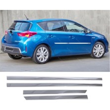 MarkEntegra Melexı Toyota Auris 2012-2019 Arası Için Krom Yan Kapı Koruma Çıtası 4 Kapı 4 Parça