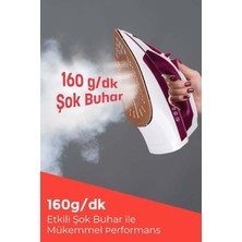 Feedback Seramik Tabanlı Kırmızı 2200 Watt Şok Buharlı Ütü