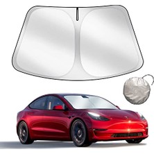 Esranın Dünyası Güneşlik, Tesla Model 3 Y 2019-2025 Için Özel Olarak Tasarlanmıştır - Ön Cam Güneşliği, Çift Katmanlı Karartma Kumaş, Saklama Torbalı Katlanabilir, Tesla Model 3/y Için Aksesuarlar