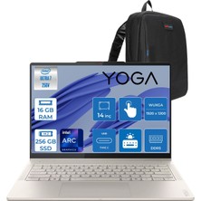 Lenovo Yoga 7 2-In-1 14ILL10 Intel Core Ultra 7 256V Aı 16GB Ddr5 256GB SSD  Intel® Arc™ Graphics 140V 14" Wuxga (1920X1200) OLED 600NITS Touch Freedos Dokunmatik Bilgisayar 83JQ00GSTRF01+ZETTAÇANTA
