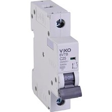 Esranın Dünyası Viko 6VTB-1C25 Otomatik Sigorta 6ka C Tipi 1 Kutup 25A