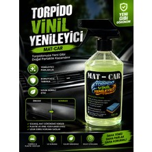 Mat-Car Torpido, Trim ve Vinil Yenileyici 500 ml - Plastik Koruyucu ve Parlatıcı Iç Bakım Ürünü