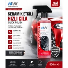 Nanowash Mw Seramik Etkili Hızlı Cila 500 ml – Islak Görünüm, Parlaklık ve Su Itici Koruma