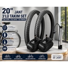 MarkEntegra Servis 20X1.95 Dış Lastik (Throne) Bisiklet Lastiği ve Iç Lastiği (2 Adet Dış Lastik + 2 Adet Iç Lastik+ 1 Adet Bisiklet Pompası)