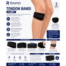 Esranın Dünyası Patella Tendon Bandı Diz Destek Bandajı 2 Adet | Patella Desteği, Diz Koruyucu, 2'li Set