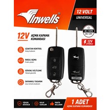 Inwells 12V Açma Kapama Uzaktan Kumanda Seti Sustalı Anahtar Merkezi Kilit Kontrol Sistemi