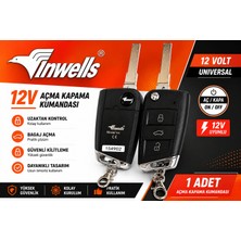 Inwells 12V Açma Kapama Uzaktan Kumanda Seti Sustalı Anahtar Merkezi Kilit Kontrol Sistemi