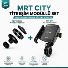 Nukrotech Mrt City Titreşim Modüllü Motosiklet Telefon Tutucu Seti (Tek Yastıklı Titreşim Emici Dahil)