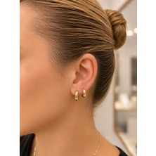 Kalın Mini Halka Küpe - KP01027