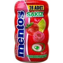 Mentos Sour Kır. Meyve-Misket Limonu Aromalı Draje Sakız 56 gr *1'li