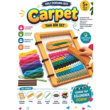 Alay Ticaret Carpet Ahşap Halı Dokuma Seti - Evde Hobi Etkinlikleri - 30X20CM