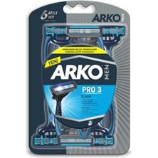 MarkEntegra T3 Pro 3 Bıçaklı Tıraş Bıçağı, 6'lı