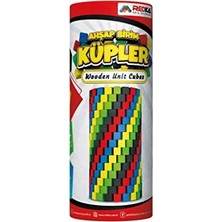 MarkEntegra Ahşap Birim Küpleri - 100 Parça