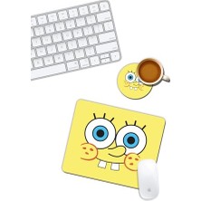 Esranın Dünyası Sünger Bob Mouse Pad ve Bardak Altlığı Set
