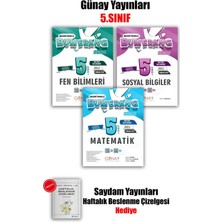 Günay Yayınları 2026 Yeni 5 Sınıf Bumerang Beceri Temelli- Matematik -Fen- Sosyal Konu 3 Lü Set Maarif Model Uygun
