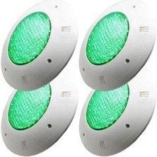 Ayder Timya 4 Adet 30 Watt 12 Volt LED Yeşil Sıva Üstü Havuz Lambası Tenda 30W