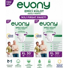 Evony Emici Külot Yetişkin Hasta Bezi Xl 30 Lu 2 Paket