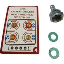 MarkEntegra Lpg Ocak Memesi? Enjektör 4 Lü Set Di?rsek ve Conta (Üniversal)