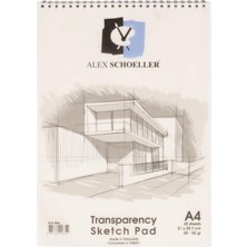 Alex Schoeller Alex A4 30'lu Spiral Eskiz Blok 50/55 Gram (ALEX-0864)