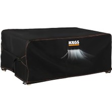 MarkEntegra Haegs Bahçe Mobilyası Örtüsü, 125X90X74CM, Ağır Hizmet Oxford Kumaş, Su Geçirmez, Dış Mekan Veranda Masa Örtüsü, Havalandırmalı Masa ve Sandalye Koruma Kılıfı