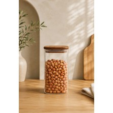 MİEN 1350 ml Borosilikat Cam Kavanoz