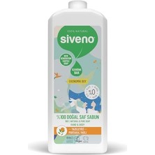 MarkEntegra Siveno %100 Doğal Sıvı Kastil Sabun Portakal Yağlı Yoğun Nemlendirici Arındırıcı Bitkisel Vegan 1000 ml