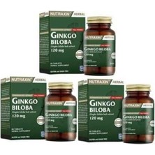 Nutraxin Ginkgo Biloba 120 Mg 60 Tablet x 3 Adet Bitkisel Takviye Edici Gıda