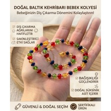Taşmir Sertifikalı Doğal Kehribar Bebek Diş Kolyesi