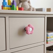 Eymen Yapı Çocuk Odası Mobilya Kulp Dolap Düğme Gül No:48