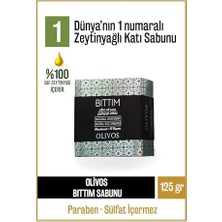 MarkEntegra Olivos Doğal Bıttım ve Zeytinyağlı Katı Sabun - Doğal Bıttım Sabunu, Doğal Arındırıcı ve Nemlendirici Kalıp Sabun, 125 gr (Bıttım)