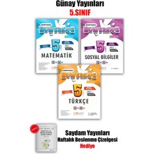 Günay Yayınları 2026 Yeni 5 Sınıf Bumerang Beceri Temelli- Matematik - Türkçe -Sosyal Konu 3 Lü Set