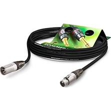 MarkEntegra Kablo Mikrofon Source Mkıı Highflex Xlr 3-Pin Erkek Neutrik NC3MXX/XLR 3-Pin Dişi Neutrik NC3FXX, Velcro Kayışlı, Siyah 3m Siyah