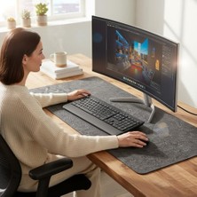 MarkEntegra 120X45 cm Mouse Pad Masa Koruyucu Büyük Keçe Oyuncu Matı 3mm Koyu Gri Renk Farklı Ölçüler Için Mağazamıza Bakınız. Büyük Boylarda L-Xl-Xxl Ölçülerde Lütfen Masa Ölçünüzü Kontrol Ederek Seçiniz.