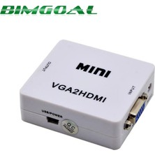Mykablo VGA Giriş - HDMI Çıkış Aktif Çevirici Kutu