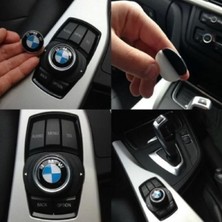 İdeal Aksesuar Bmw Uyumlu Joystick Konsol Sticker Şık Kaliteli Arma Logo 29 mm